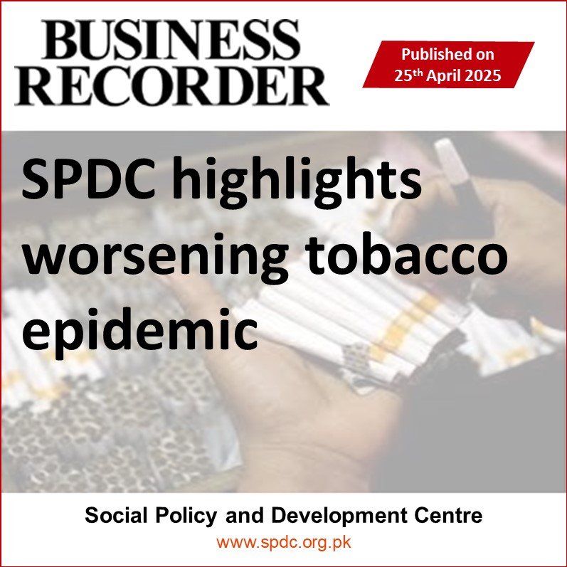 SPDC highlights worsening tobacco epidemic