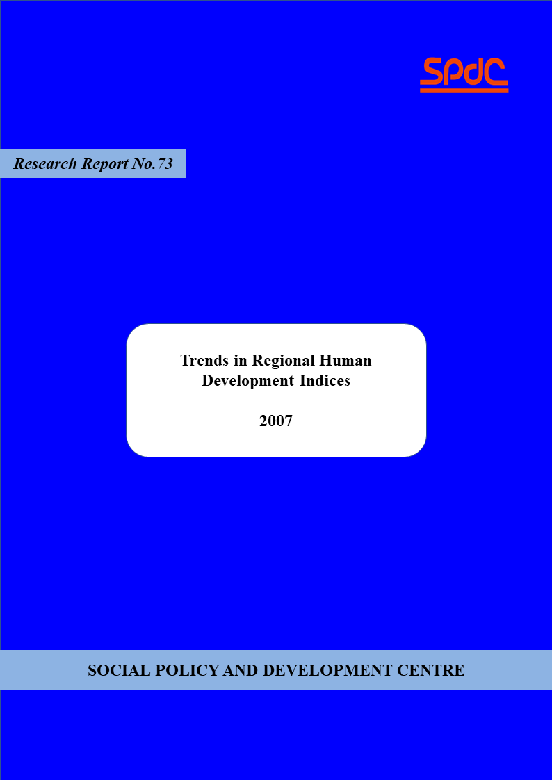 Trends in Regional Human Development Indices