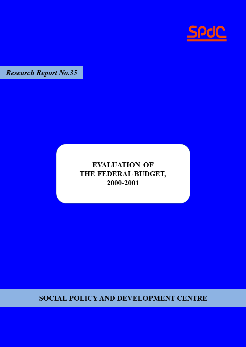 Evaluation of the Federal Budget 2000-2001