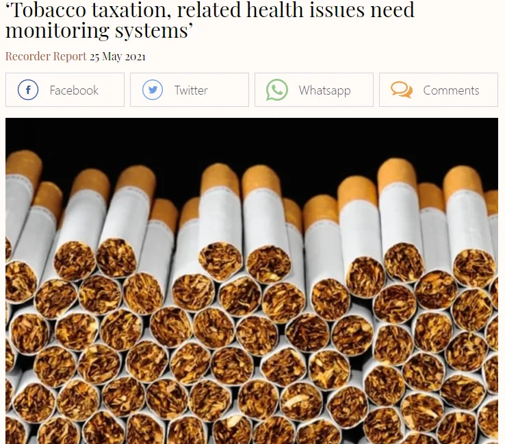 Tobacco taxation, related health issues need monitoring systems