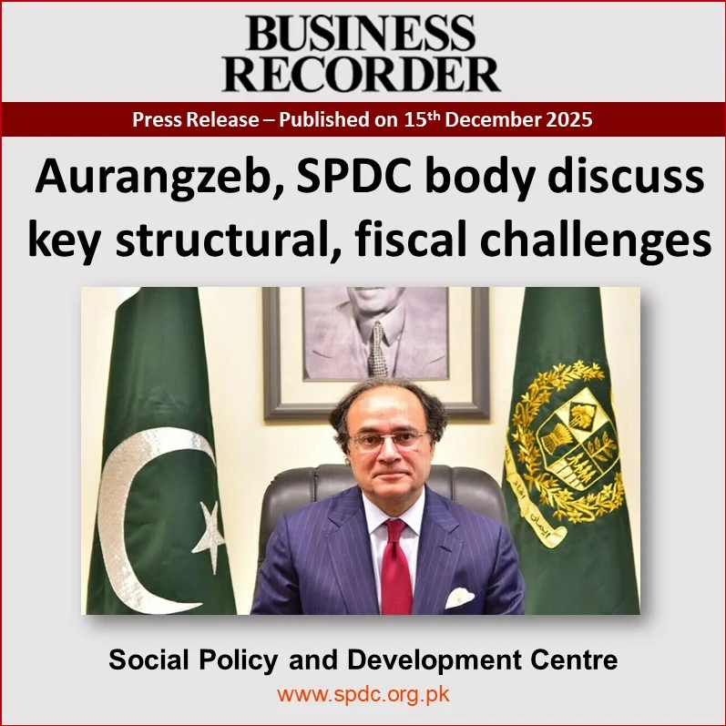 Aurangzeb, SPDC body discuss key structural, fiscal challenges