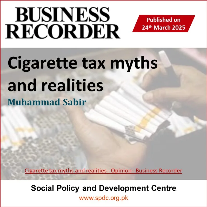 Cigarette tax myths and realities