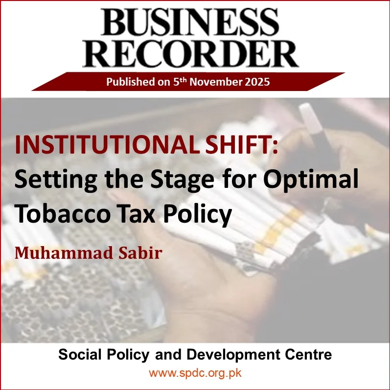 Institutional shift: setting the stage for optimal tobacco tax policy