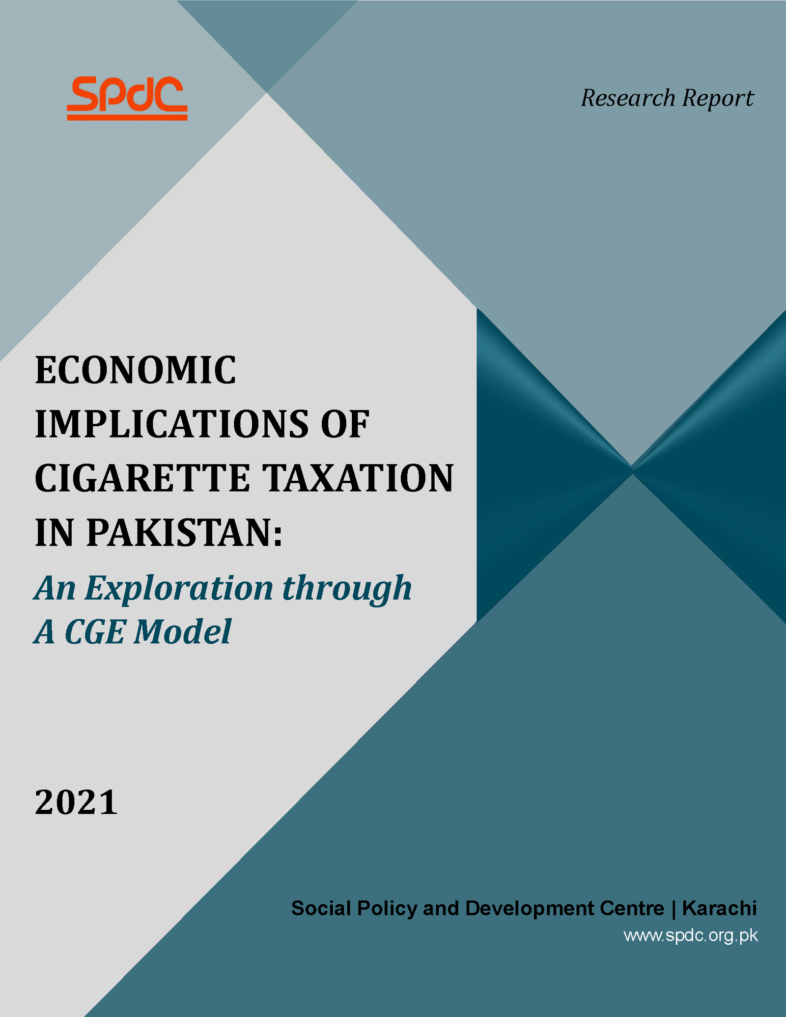 Economic Implications of Cigarette Taxation in Pakistan: An Exploration through a CGE Model